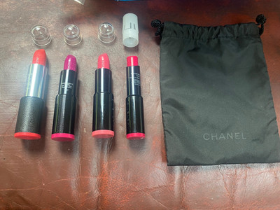 NEW Assorted LUXURY 4 piece GIVENCHY CHANEL Lipstick!