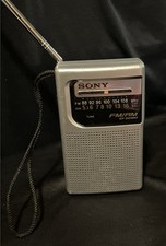 Vintage Sony ICF-S10MK2 Pocket Portable AM/FM Radio Silver Tested
