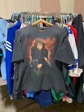 Vintage 90s The Doors Jim Morrison black colored Winterland T Shirt Size XL