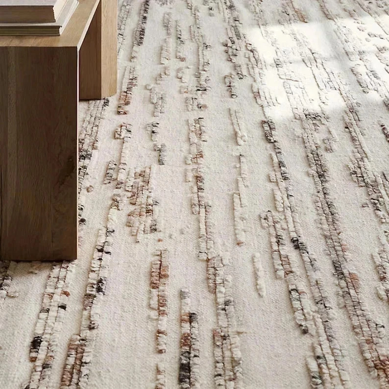 Bozeman Wool Textured Rug Living Room Carpet Moroccan Beni Ourain Style tufted
Opens in a new window