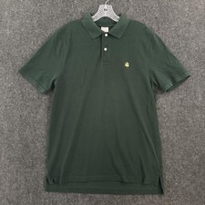 Brooks Brothers Performance Polo Shirt Mens Large Green 100 Supima Original Fit