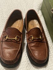 Gucci Mens Shoes Horsebit leather loafers, model 723562AABNQ 2747 Size 11 W $950