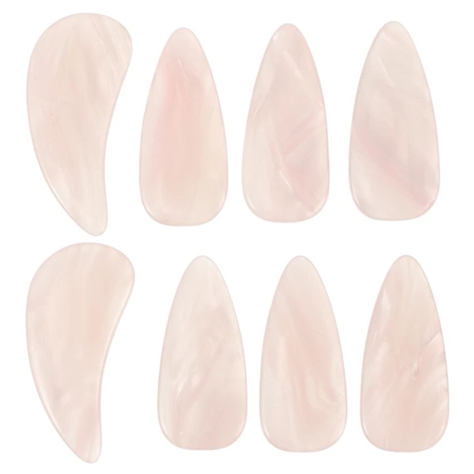  8 pezzi Guzheng Nail Finger Picks Strumento a corda Resina Celluloide Punta - Immagine 3 di 4