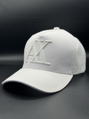 Armani Exchange A/X 3D Logo Optic White Matte Cap