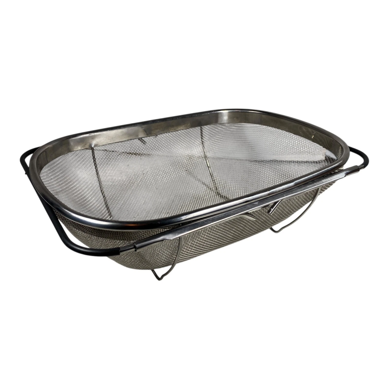 Stainless Steel Adjustable Colander Strainer for Food Oval 12.5"