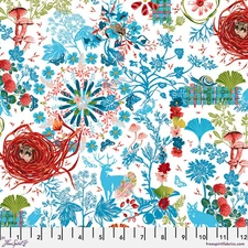 Freespirit Fabric by Odile Bailloeul Land Art 2  Prairie Fabric BTY  36" x 44"