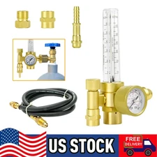 CGA580 Argon/CO2 Regulator-Welding Gas Flowmeter(SCFH) For TIG MIG Welder Tanks