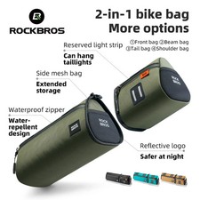 ROCKBROS Bike Handlebar Front Bag Waterproof 2-in-1 Detachable 2L Frame Bags Set