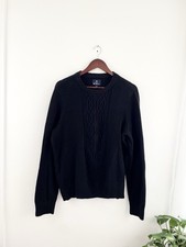 Ben Sherman L Black Chunky Knit Pullover Sweater Men  s Large