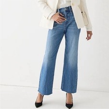 J. Crew Slim wide leg jeans BP464 Lakeshore wash 32