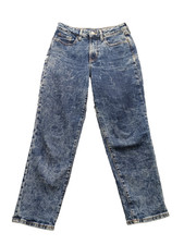 Old Navy Women's Jeans Size 4 Blue High Rise Straight Leg Acid Wash Ankle