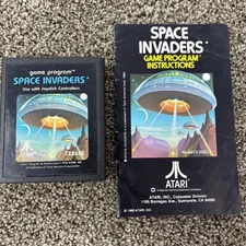 Space Invaders ~ Atari 2600 Game Tested Works Rare Vintage Retro Game And Manual