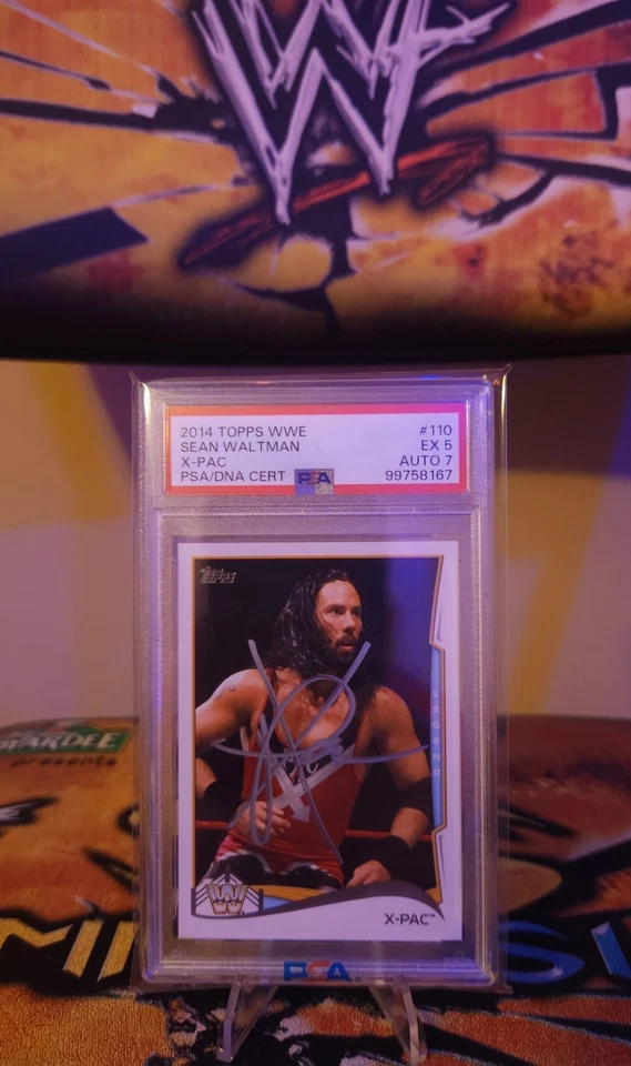 Autografado 2014 TOPPS WWE #110 X-PAC/Shawn Waltman DX PSA 5 AUTOMÁTICO 7 - Imagem 3 de 4