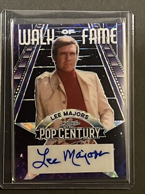 2023 Leaf Pop Century Metal Lee Majors Fall Guy SP TV Icon Autograph Auto #d 1/4