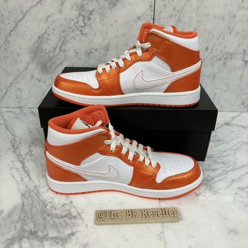 Size 7 - Air Jordan 1 SE Mid Electro Orange Brand new Og All DM3531-800 - Picture 2 of 5