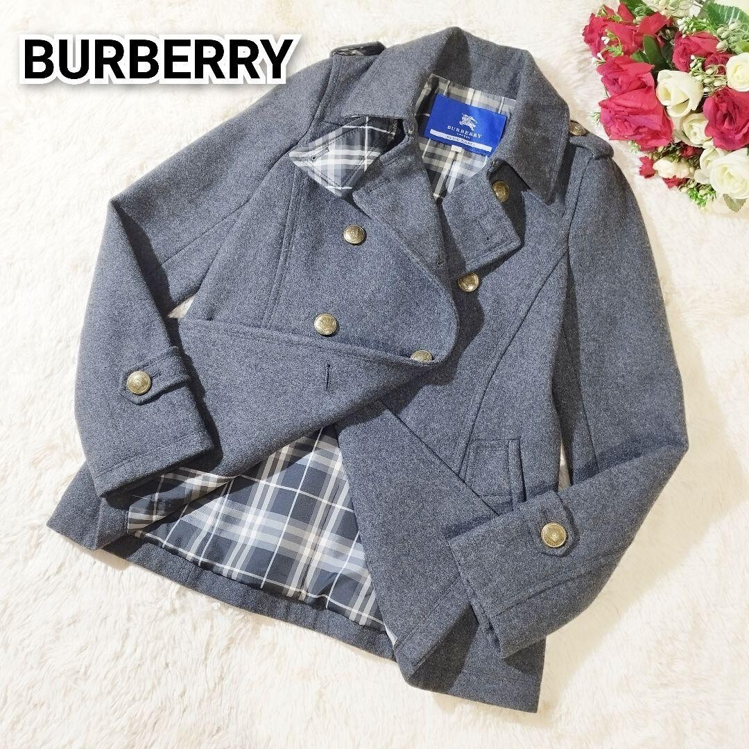 Burberry ナポレオンジャケット Burberry London Blue Label Vintage Napoleon Jacket with Gold