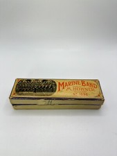 Vintage M Hohner Marine Band Harmonica Key of C  Germany Model A440