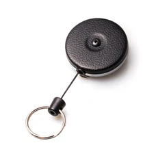 Key-Bak #485B-HDK  Retractable Key Reel with Kevlar Cord & Belt Clip - USA Made
