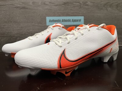 Nike Vapor Edge Speed 360 Football Cleats White Orange Men's Size 14 CV6349-100