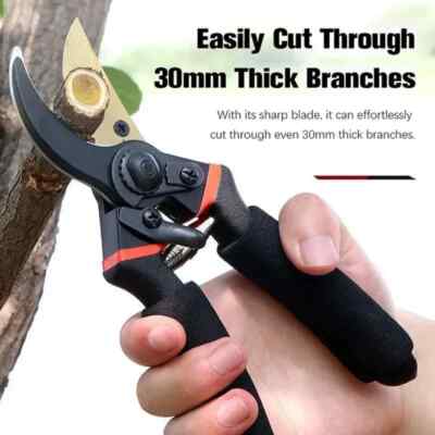 Garden Pruning Shears Plant Trim Horticulture Hand Pruner Shrub Garden Scissor O