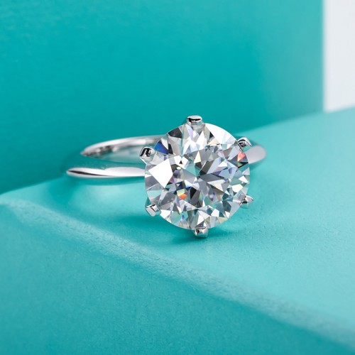 1/2/3/5ct Moissanite Engagement Rings D Color VVS1 Sterling Silver for Women - Picture 6 of 18