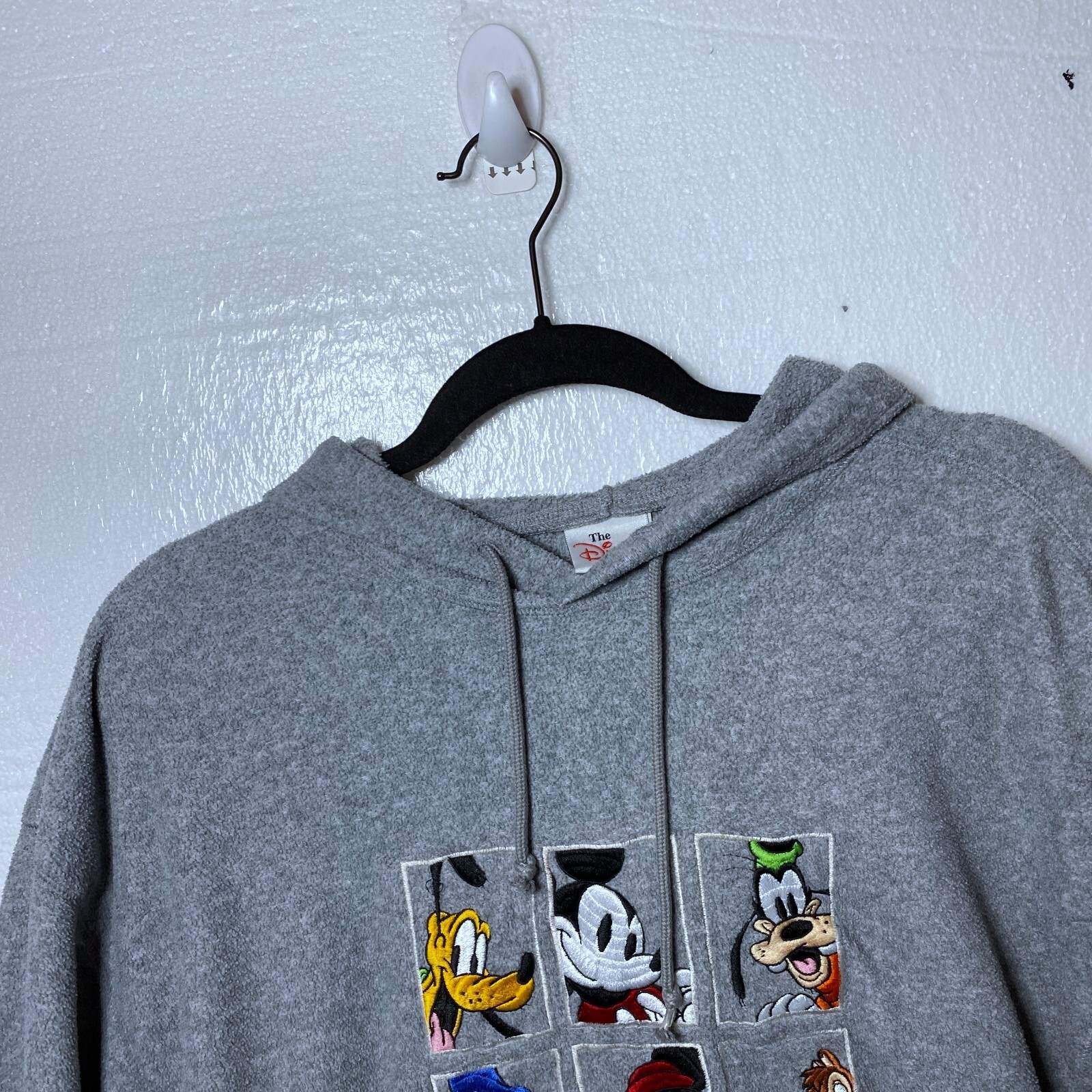 Disney Store Size Medium Mickey Mouse Donald Duck Gray Fleece