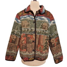 Cabincore Jacket By Ivy Womens Pockets Button Front Large Warm Cozy Winter