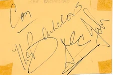 Con Cluskey, Dec Cluskey, & John Stokes- Signed Vintage Card (The Bachelors)