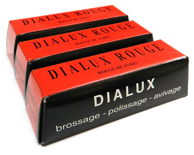 Dialux Red Rouge Polishing Compound Red Jewelry Polish Gold Rouge 3 Bars French
