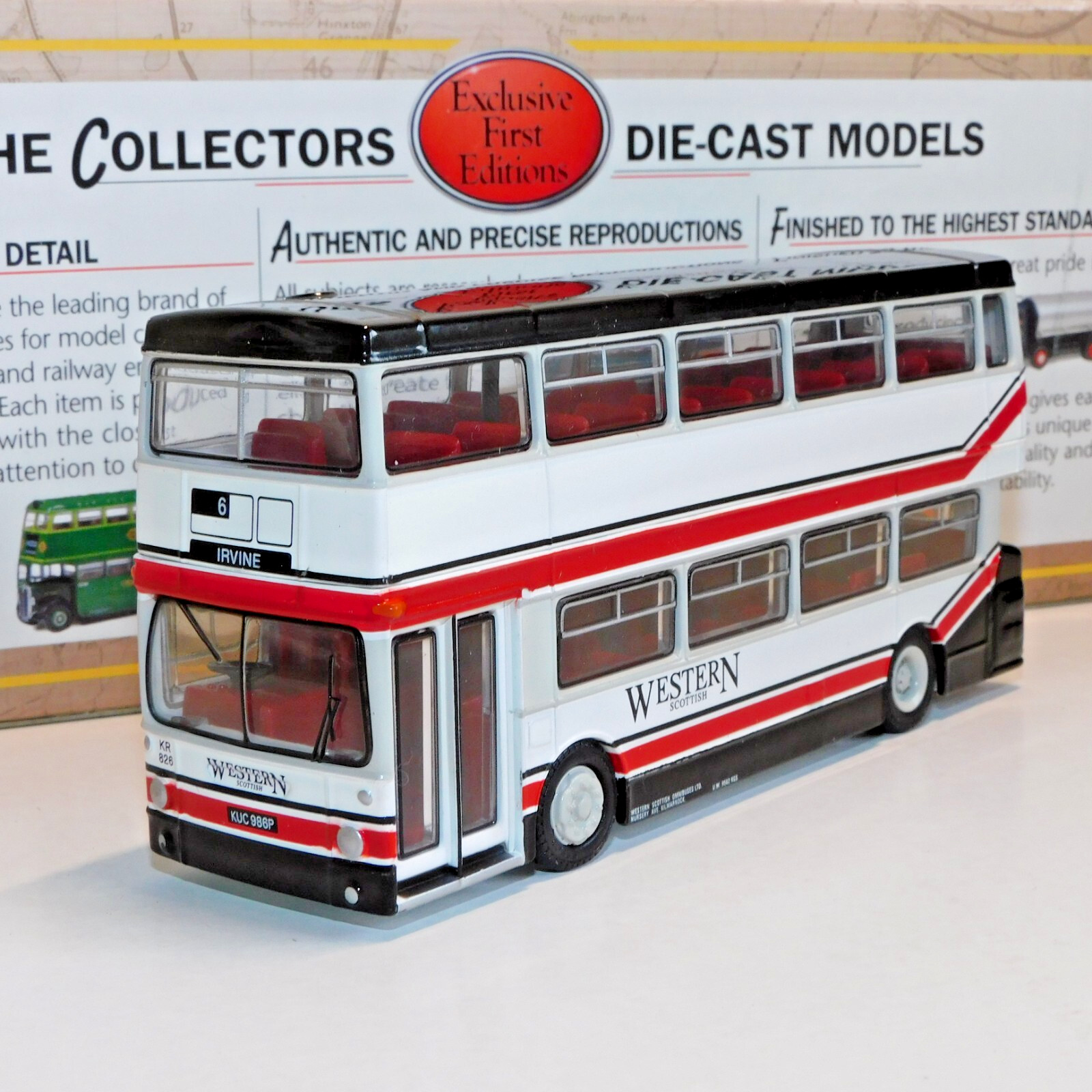 EFE DAIMLER DMS BUS WESTERN SCOTTISH ROUTE 6 IRVINE 1/76 28005