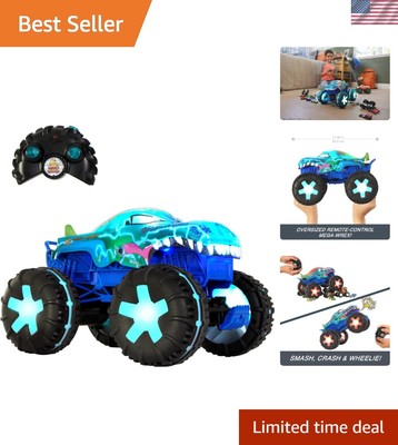 Mega-Wrex Oversized RC Monster Truck with Lights, Sounds & Stunt Capabilities