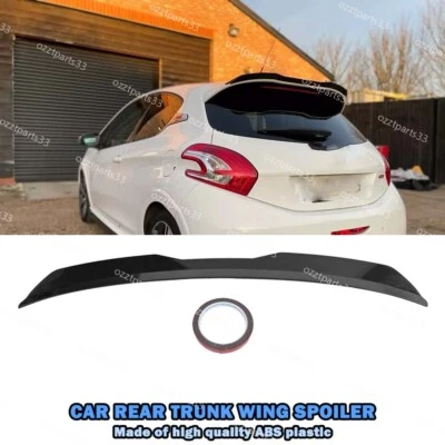 For Peugeot 208 308 Hatch Estate Glossy Rear Roof Trunk Wing Spoiler Lip UO