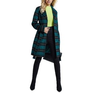 guess plaid coat