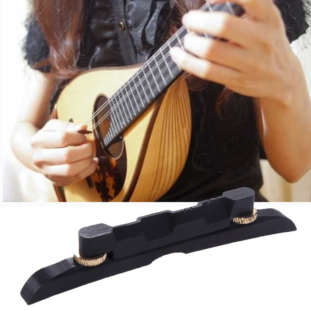 Mandolin Bridge Compensated Adjustable Ebony Bridge For Mandolin Parts