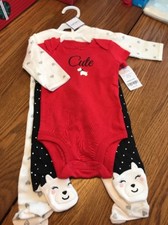 CARTER'S Cute SLEEPER 3 Pieces Size 3M Ships N 24h