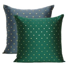Square Pillow Cover Silk Brocade Living Room Cushion Cover Reversible Pillow