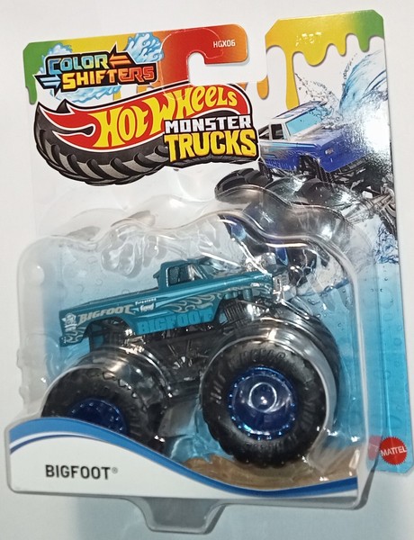 Bigfoot Big Foot Color Shifters Monster Trucks 1:64 Hot Wheels Auto Mattel-image