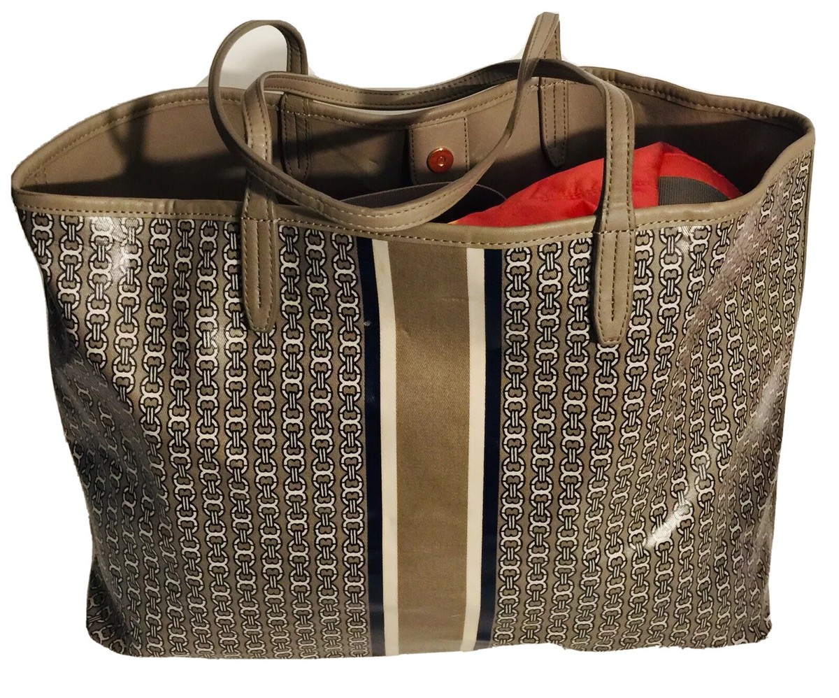 トートバッグ Tory Burch FW25 Shoulder bags (176060 200) TORY BURCH REVERSIBLE SHOULDER TOTE HANDBAG MULTICOLOR