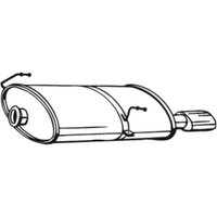 Bosal EndschalldäMpfer SchalldäMpfer Passend FüR Peugeot 206 CC 190-619
