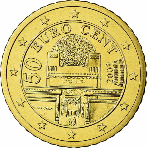 [#699473] Österreich, 50 Euro Cent, 2009, STGL, Messing, KM:3141 - Zdjęcie 1 z 2