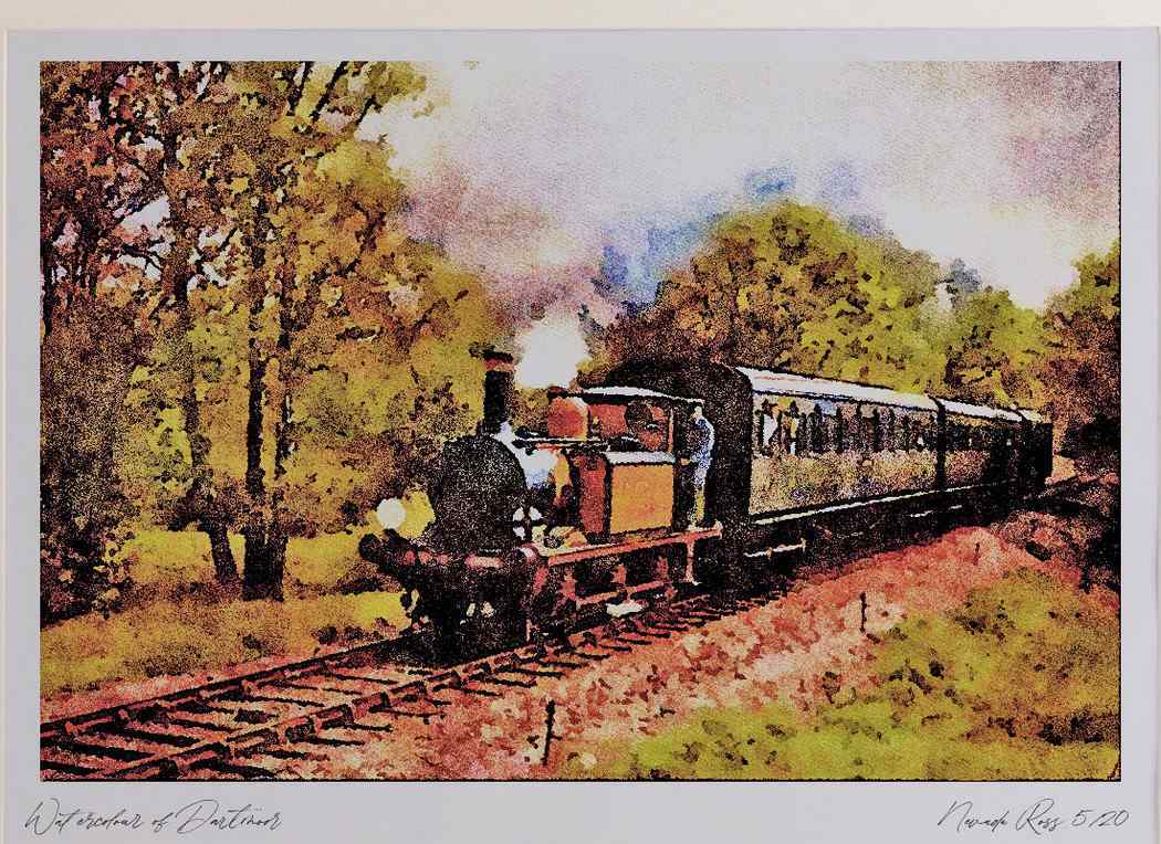 Bluebell Railway Stepney Pen Engraving Bluebell Railway Eric Kemp