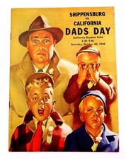 Vintage SHIPPENSBURG vs CALIFORNIA Football Program from October 30th, 1948 