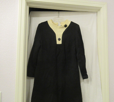 Charcoal gray shift dress sz. M, 36" chest, c. 1960s | eBay