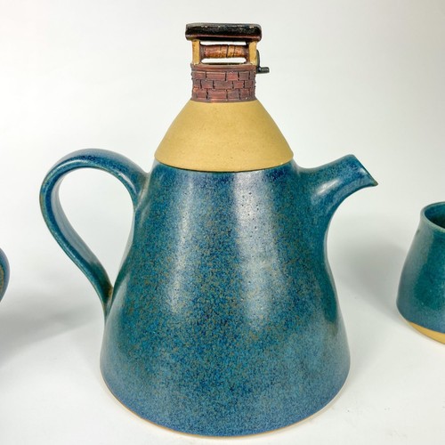 Tetera de gres J&G Morten Cerámica Jack And Jill y 3 tazas. - Imagen 3 de 16