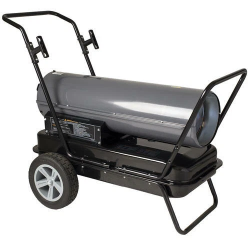 Termostato portátil con ruedas 135000 BTU calentador de queroseno de aire forzado calentador utilitario Foto 3 de 4