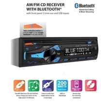 Kioti Tractor 12 Pin Plug & Radio AM FM Bluetooth CD Player NX RX DK CK Series