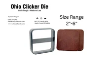 Square 2" - 6"  Leather Clicker Die