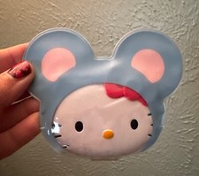 Vintage 2000 Hello Kitty Compact Mirror With Cover Sanrio Rare Red Bow Hk Makeup