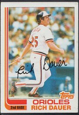Topps 1982 Baseball Card - No 8 - Rich Dauer - Orioles (AV)