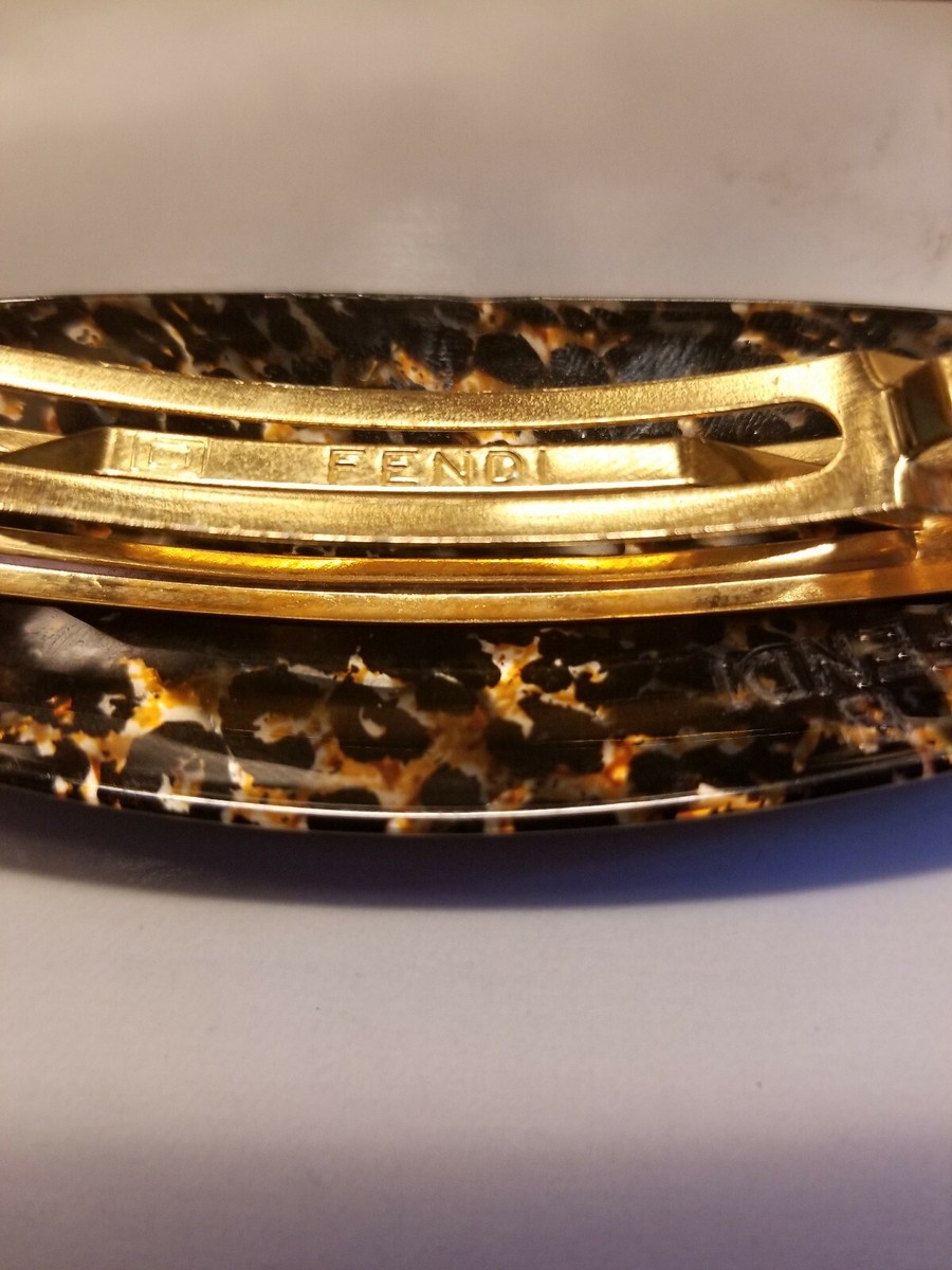Fendi tortoise barrette Fendi Tortoiseshell Valletta Hair Clip main image 4